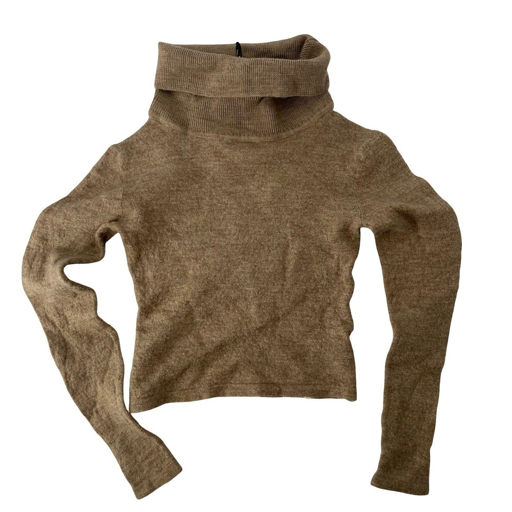 Reformation Sweater Turtleneck S Brown NWT